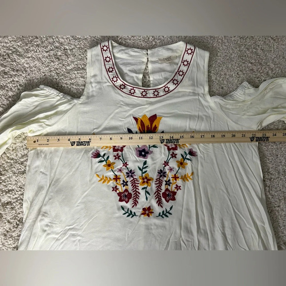 Women’s Large ODDY Open Shoulder Blouse NWT - Picture 11 of 11